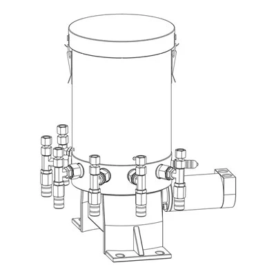 Hydraulic-driven Multi-point Grease Pump